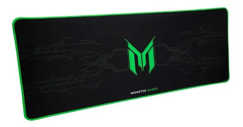 MousePad Gamer Monster Mild XL 75x28cm Base Antideslizante Superficie Suave Diseño con Patrón Negro