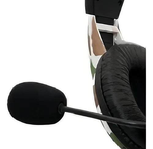 Audífonos Pc Gamer Ultra Army - Compatible con PC, PS4, Xbox, Switch - Sonido Estéreo, Control de Volumen, Diseño Camuflaje - Conexión 3.5mm