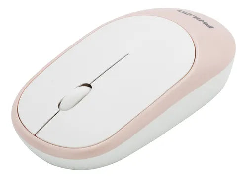 Mouse Inalámbrico Philco SPK7314 Rosa - 1200 DPI, Diseño Elegante, 10m de Alcance, 3 Millones de Clics