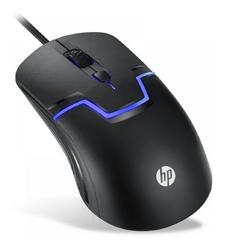 Mouse Gamer HP Gaming M100 - Óptico Alámbrico, 4 Botones, Control DPI (1000-1600), Negro