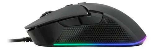 Mouse Gamer Monster Storm RGB 8000 DPI 6 Botones Cable Trenzado Iluminación Ajustable