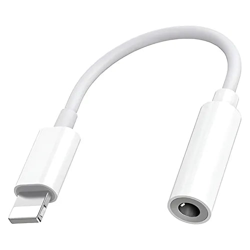 Adaptador Lightning a 3.5mm Philco Blanco Conector de Audio para iPhone Manos Libres blanco