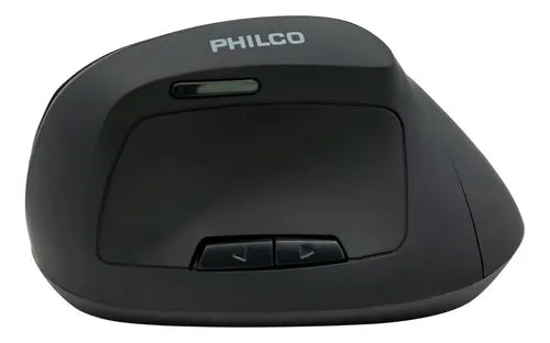 Mouse Vertical Ergonómico Philco 6B Inalámbrico - 1600 DPI Ajustable, Recargable, 6 Botones, Negro