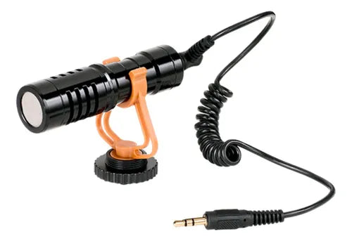 Micrófono para Cámara Philco M021 Tipo Bala - Micrófono Cardioide 3.5mm con Filtro Anti-pop