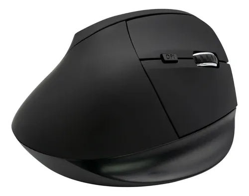 Mouse Vertical Ergonómico Philco 6B Inalámbrico - 1600 DPI Ajustable, Recargable, 6 Botones, Negro