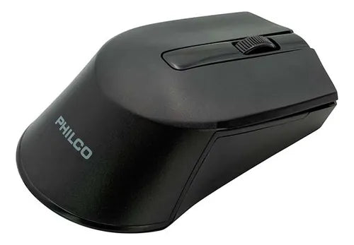 Mouse Inalámbrico Philco SPK7374 - 1600 DPI Ajustable, 10m Alcance, 3 Millones de Clics, Negro
