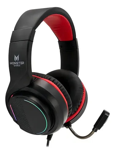 Audífonos PC Gamer Monster Snap AU928 50mm RGB Micrófono Omnidireccional Conexión Dual 3.5mm + USB