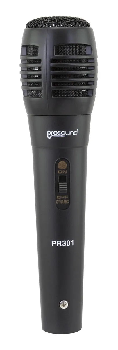 Micrófono Karaoke Prosound PR301 Negro con Conexión 6.3 mm - Ideal para Fiestas y Eventos