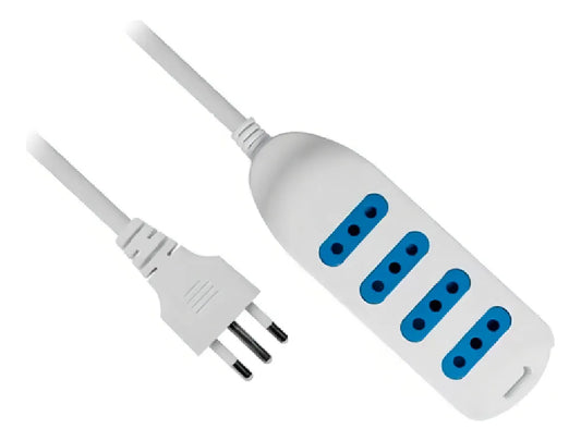 Alargador Electrico Philco 4 Tomas 1.5 Metros - Máxima Seguridad 1500W x 6 Unidades