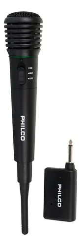 Micrófono Philco WM308 2 en 1 Alámbrico e Inalámbrico - Sistema Dual para Karaoke - Compatible con Equipos de Sonido 6.5mm
