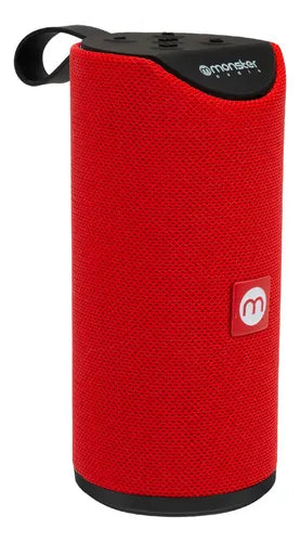 Parlante Bluetooth Monster MX450 Rojo Sonido Estéreo TWS, Radio FM y Batería 1200mAh