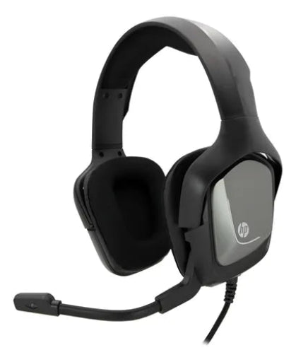 Audífono Pc Gamer HP H220S Estéreo 3.5mm con Micrófono - Compatible PS4, PS5, Xbox One, Switch y PC - Almohadillas Duraderas - Color Gris