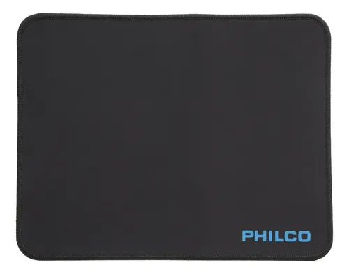Mousepad Philco Básico Small - Superficie Optimizada, Base Antideslizante, 32x25cm, Negro