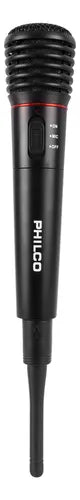 Micrófono Philco WM308 2 en 1 Alámbrico e Inalámbrico - Sistema Dual para Karaoke - Compatible con Equipos de Sonido 6.5mm