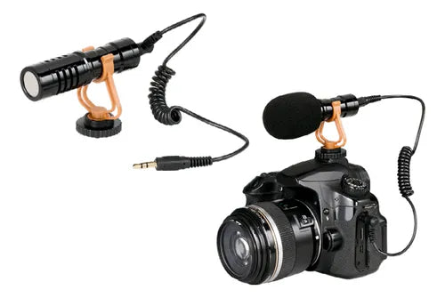 Micrófono para Cámara Philco M021 Tipo Bala - Micrófono Cardioide 3.5mm con Filtro Anti-pop