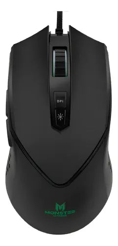 Mouse Gamer Thunderstorm Monster RGB 6400 DPI 6 Botones Cable Trenzado 1.6m Iluminación Ajustable