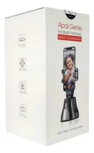 Soporte Celular Trípode Inteligente para Celular con Seguimiento Automático 360° - Bluetooth, Auto-Disparo y Video - Compatible iOS y Android - Negro