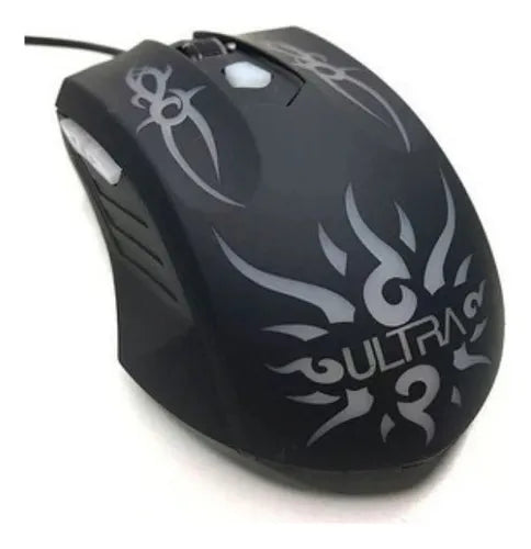 Mouse Gamer X5 Ultra Technology - 4 Niveles DPI Ajustable (800-2400) Iluminación LED RGB Diseño Ergonómico Antideslizante Color Negro