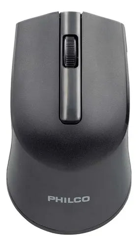 Mouse Inalámbrico Philco SPK7374 - 1600 DPI Ajustable, 10m Alcance, 3 Millones de Clics, Negro
