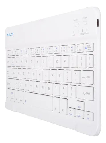 Teclado Bluetooth Philco Slim 10 - Blanco, Ultra Delgado y Portátil