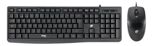 Combo Teclado y Mouse Acer EAK040 Negro Teclado Multimedia 105 Teclas + Mouse Óptico Conexión USB Español