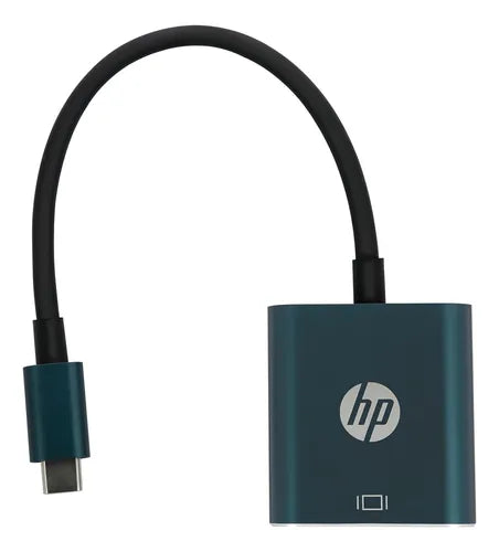 Hub HP USB-C a VGA 1080p 60Hz - Conexión Universal, Aluminio, Compatible con Laptops, Proyectores y Monitores