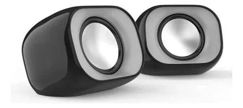 Parlante Pc  HP para PC/Notebook | Conexión USB y 3.5mm | Negro | Volumen Ajustable | Base Antideslizante