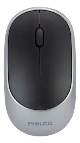 Mouse Inalámbrico Philco PPR7314 - Compacto y Silencioso, 1200 DPI, 10m Alcance, Color Gris