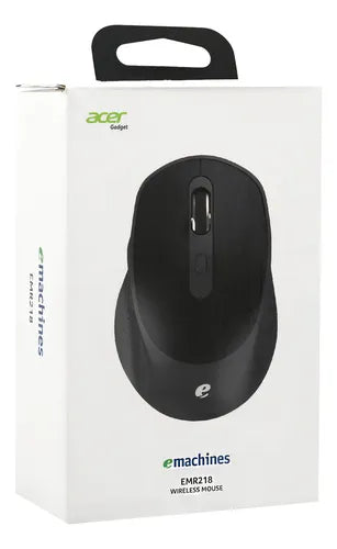 Mouse Bluetooth Acer EMR218 - Negro Conexión Dual 2.4G/Bluetooth 3 Niveles DPI  Batería Recargable 500mAh Carga USB-C