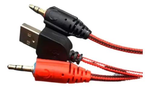 Audífono Pc Gamer Ultra - Compatible con PC, PS4, Xbox, Switch - Drivers 40mm, Micrófono Ajustable, Control de Volumen - Color Negro - Modelo BLA02