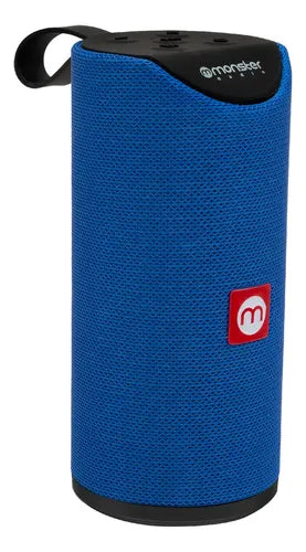 Parlante Bluetooth Monster MX450  Azul Sonido Estéreo TWS, Radio FM y Batería 1200mAh