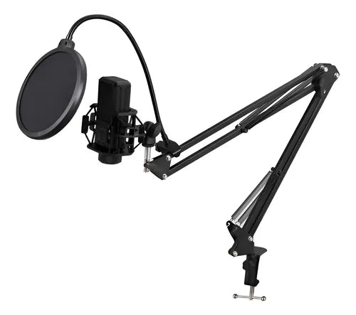 Kit Micrófono Pc Streaming Philco Kit70 Profesional - Micrófono Condensador Omnidireccional con Brazo