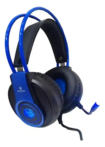 Audífono Pc Gamer Ultra Blaster 5.1 - Sonido Surround, Iluminación Micrófono Flexible, Drivers 50mm - Compatible con PC, PS4, Xbox - Color Negro