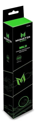 MousePad Gamer Monster Mild XL 75x28cm Base Antideslizante Superficie Suave  Diseño con Patrón Negro
