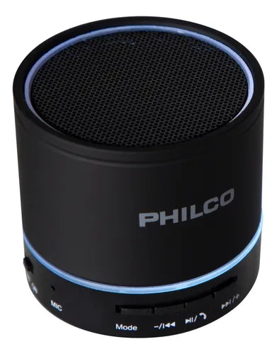 Parlante Portátil Philco P295 - Bluetooth, Radio FM, 3W de Potencia, Entrada Micro SD y AUX, Negro