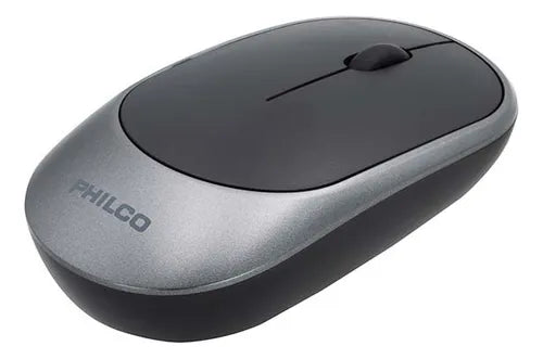 Mouse Inalámbrico Philco PPR7314 - Compacto y Silencioso, 1200 DPI, 10m Alcance, Color Gris