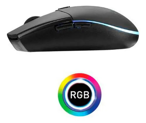 Mouse Gamer Monster Tide 3200 DPI 5 Botones 7 Colores RGB Cable 1.5m