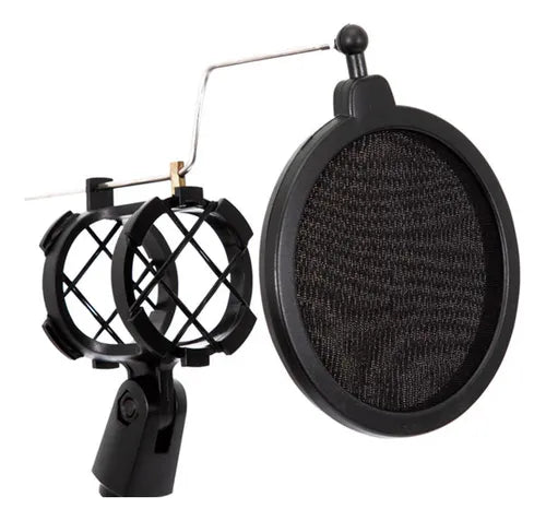 Soporte Celular Profesional Philco para Micrófono y Celular Streaming Negro