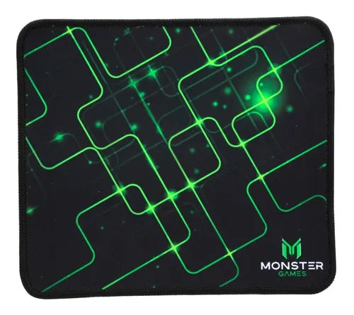 MousePad Gamer Monster Start 23x20cm Base Antideslizante Superficie Suave Negro
