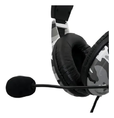 Audífono Pc Gamer Hidden - Compatibilidad Universal con PC, PS4, Xbox One y Switch - Diseño Gris Minimalista - Sonido Estéreo - Control de Volumen