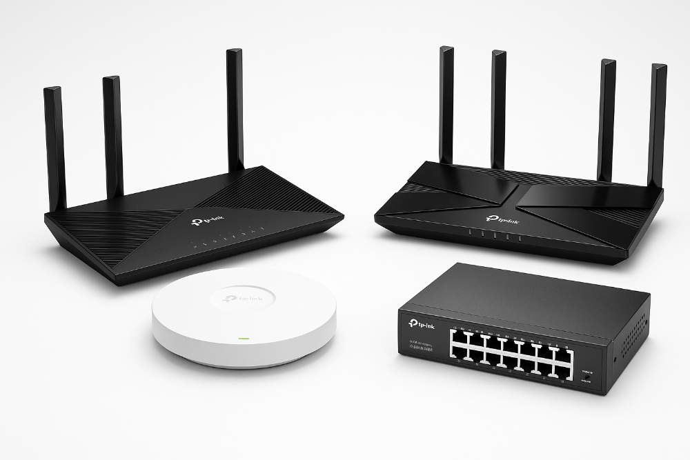 crea una imagen de productos Tp lin fondo calro es para la web 