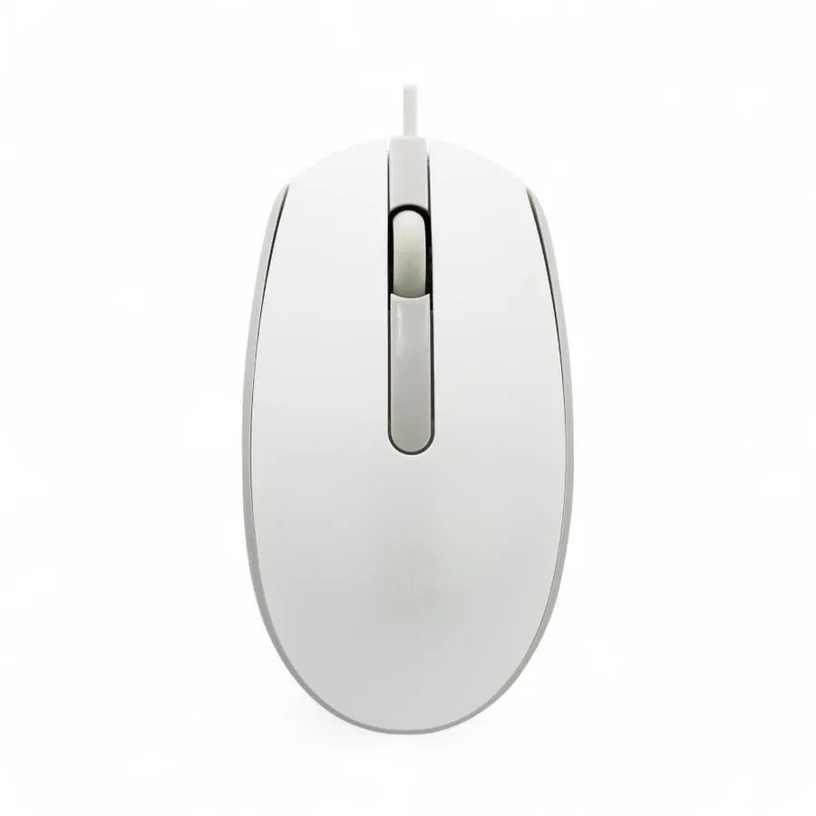 Mouse HP M10 Alámbrico - 1200 DPI - Óptico - 3 Botones - USB - Ambidiestro - Compatible con Windows, Mac y Chrome OS Blanco